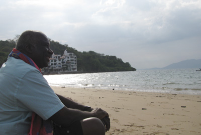 Enjoying Beachside Tranquility